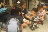 Robots in the robotics lab 4